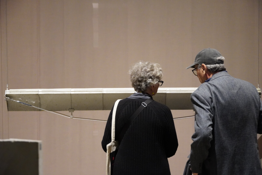 Guests explore the Pixelframe design at the 2025 Biennale. Photo by Future Assemblies.